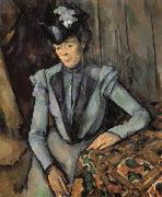 Paul Cezanne Woman in Blue Spain oil painting artist